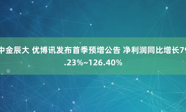 中金辰大 优博讯发布首季预增公告 净利润同比增长79.23%~126.40%